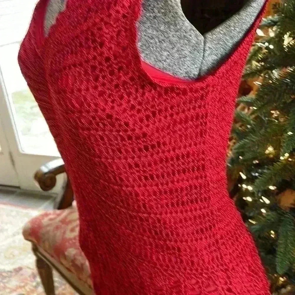 Talbots 100% rayon beautiful women’s size large hand knit shirt. - Picture 3 of 7